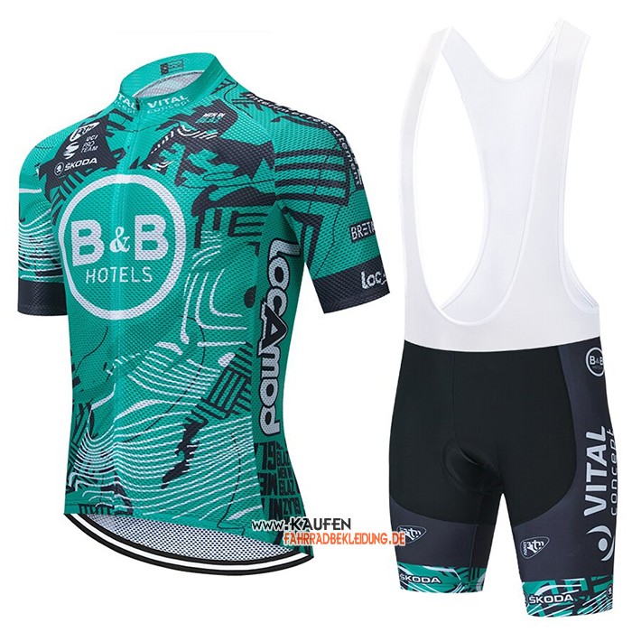 Concept-bb Hotels Kurzarmtrikot 2021 und Kurze Tragerhose Grun